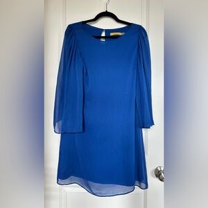 Alice & Olivia Cobalt Blue long Sleeve Mini Dress NWT Medium